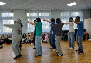 Uczniowie podczas warsztatów