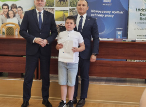Dominik Fredyk zwycięzcą etapu wojewódzkiego VII Ogólnopolskiego Konkursu dla Dzieci na Rymowankę o Bezpieczeństwie w Gospodarstwie Rolnym „Wioski bez troski"